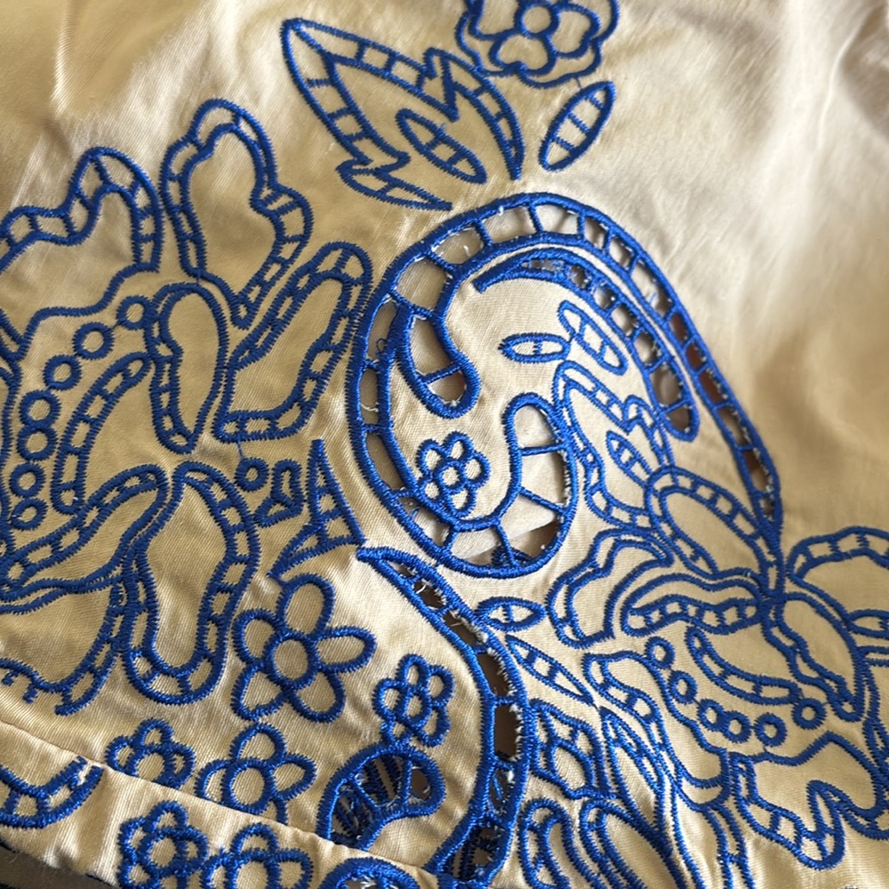 FP Movement by Free People Beige Joggers with Blue Floral Design - Picture 4 of 11